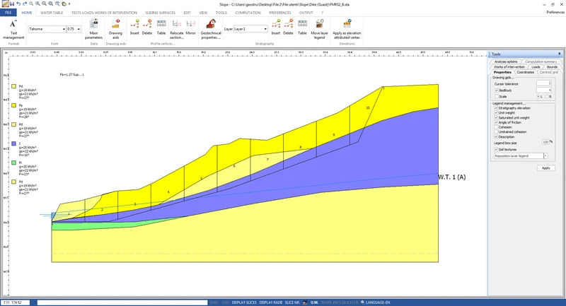 analisi stabilità dei pendii slope geostru