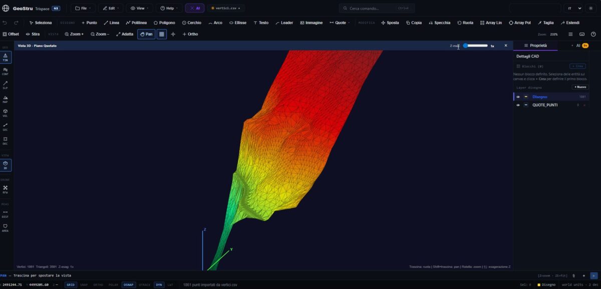 TRISPACE nx geostru 3d
