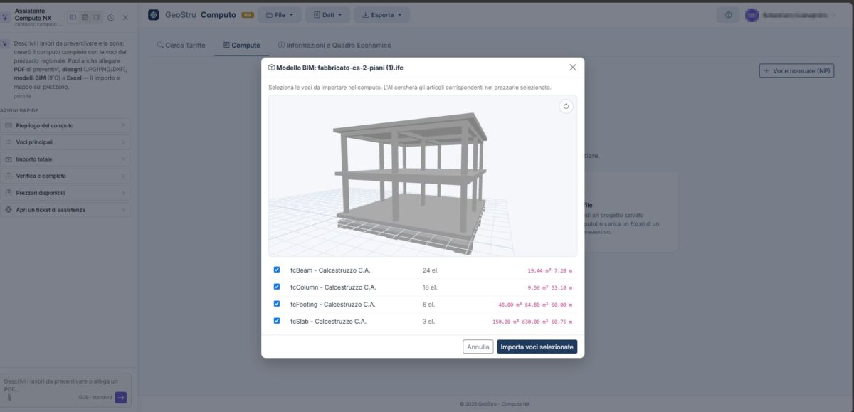 BIM computo nx geostru