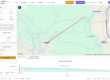 GeoStru Maps NX - tracciato disegnato con tabella coordinate e profilo altimetrico